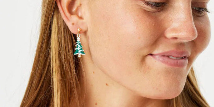 Boucles d'oreilles de Noël