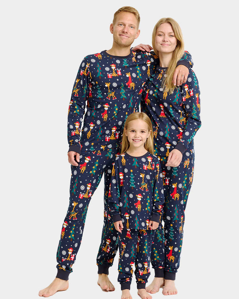 Pyjama de Noël pour Enfants avec Girafes Famille