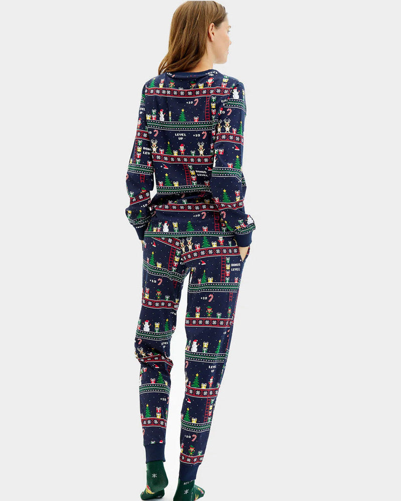 Pyjama de Noël pour Femme et Homme Jeux Vidéo Rétro