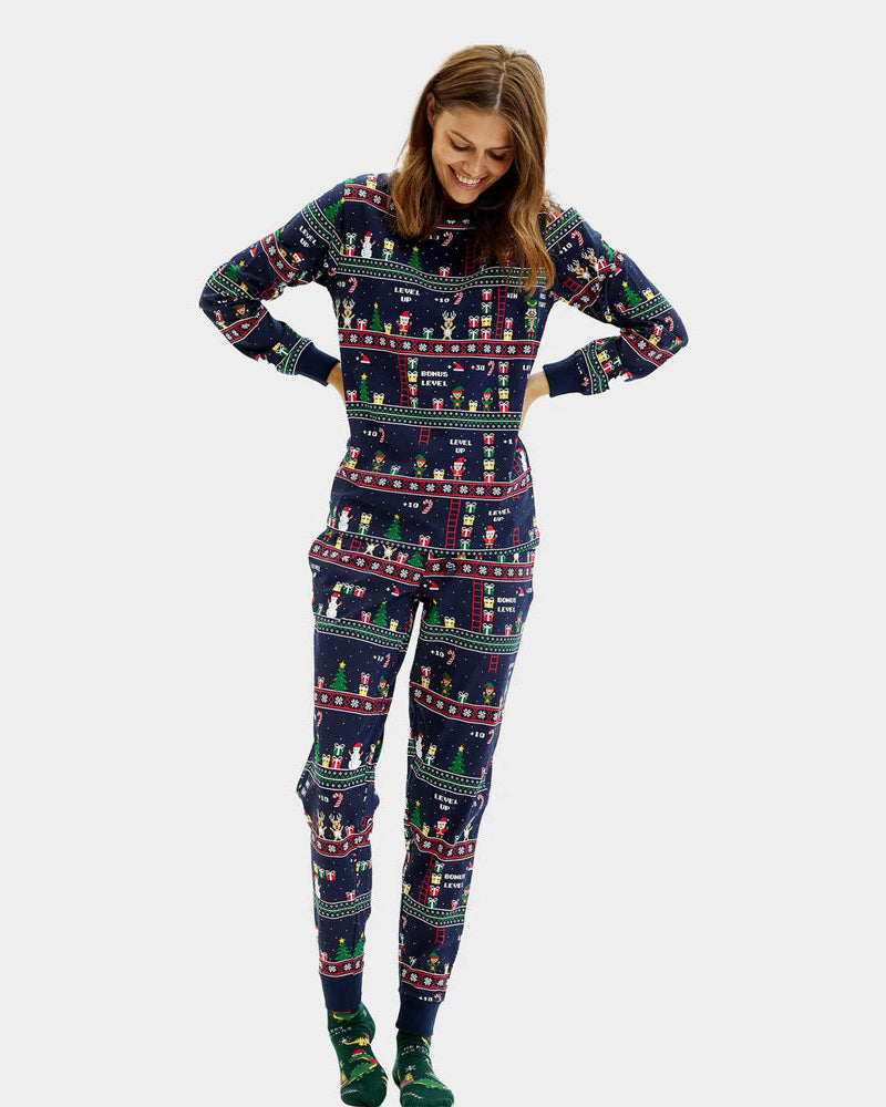 Pyjama de Noël pour Femme Jeux Vidéo Rétro Homme