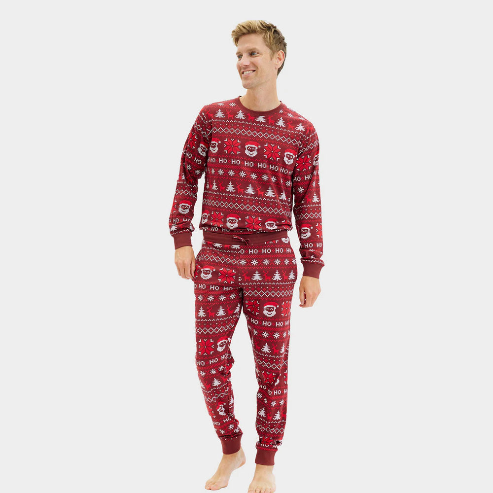 Pyjama de Noël Homme Rouge Ho Ho Ho