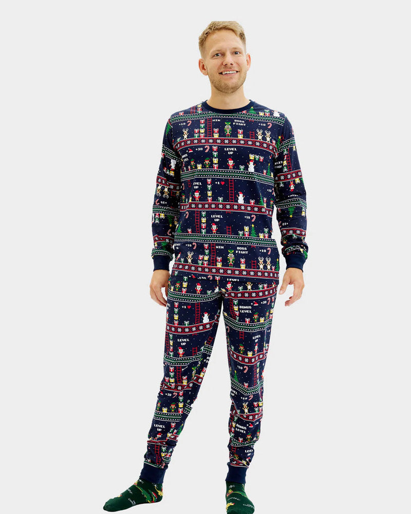 Pyjama de Noël pour Homme Jeux Vidéo Rétro