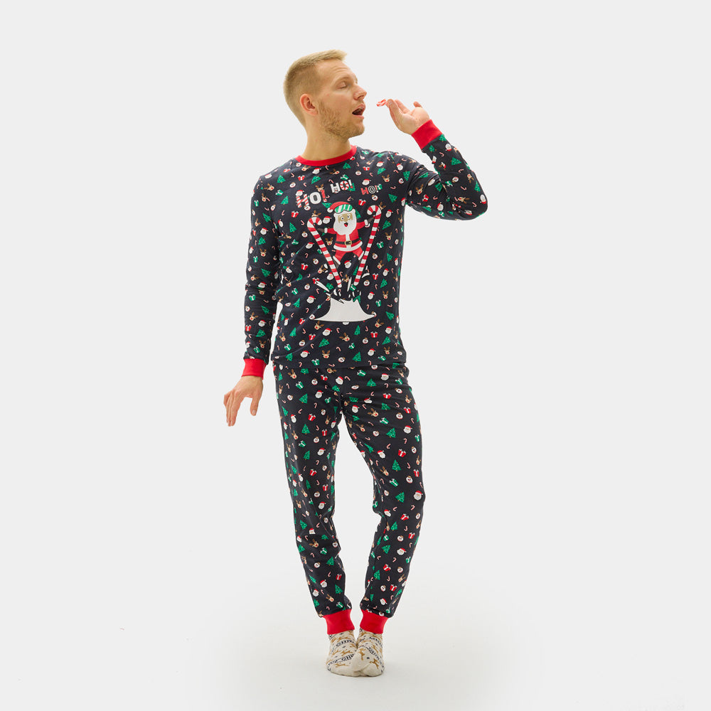 Pyjama de Noël Homme Père Noël Skieur