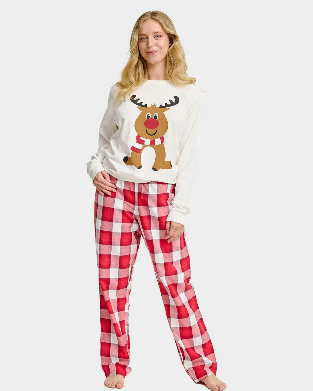 Pyjama de Noël Femme Renne Mignon