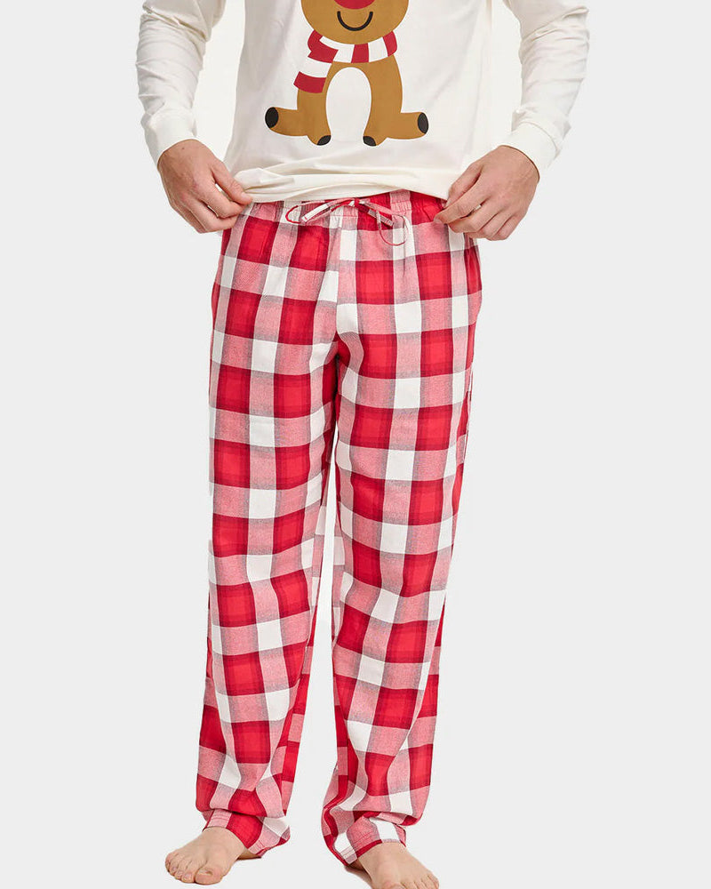 Pyjama de Noël Unisexe Renne Mignon