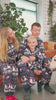 Pyjama de Noël Familial avec Bonhommes de Neige Bleu  Cœurs