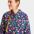 Pyjama de Noël pour Enfant Bleu Motifs de Noël Femme
