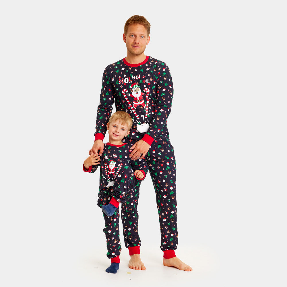 Pyjama de Noël pour Enfant Père Noël Skieur
