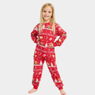 Pyjama de Noël pour Enfant Rouge Noël Biscuits 
