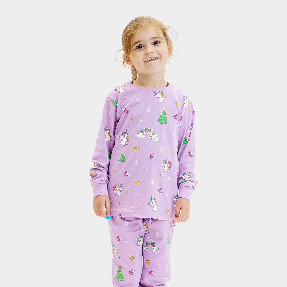 Pyjama de Noël pour Enfants bébé Licornes

