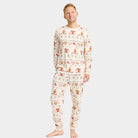 Pyjama de Noël pour Homme Beige Biscuits de Noël
