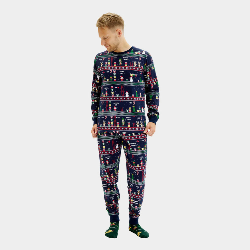 Pyjama de Noël pour Homme Jeux Vidéo Rétro Femme 
