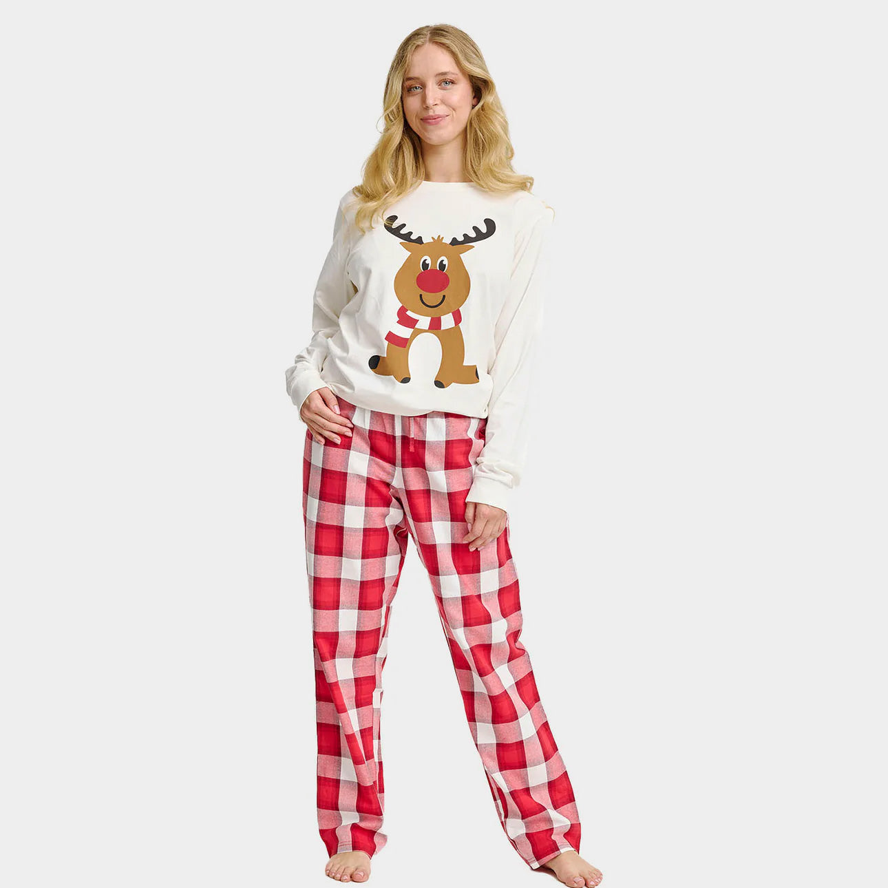 Pyjama de Noël Femme Renne Mignon
