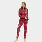 Pyjama de Noël pour Femme Rouge Ho Ho Ho 
